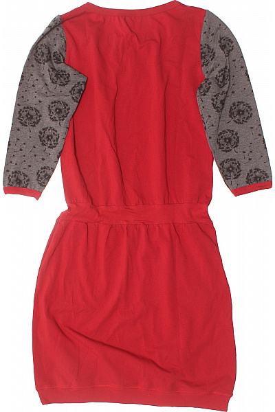 Tričkové  Šaty Červené Vel. M | Unimoda | obrázek 3