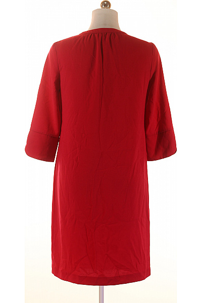 Marks & Spencer Červené dámské šaty tunikové rovné jednoduché letní ke kolenům Vel. 38 | Marks & Spencer | obrázek 2