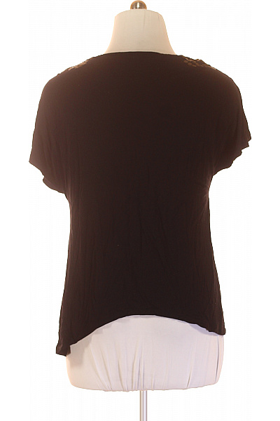 Jednoduché Dámské Tričko Černé Vel. XL | Unimoda | obrázek 3