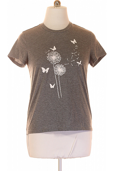 Dámské Tričko s Potiskem Šedé Vel. L | Unimoda | obrázek 2