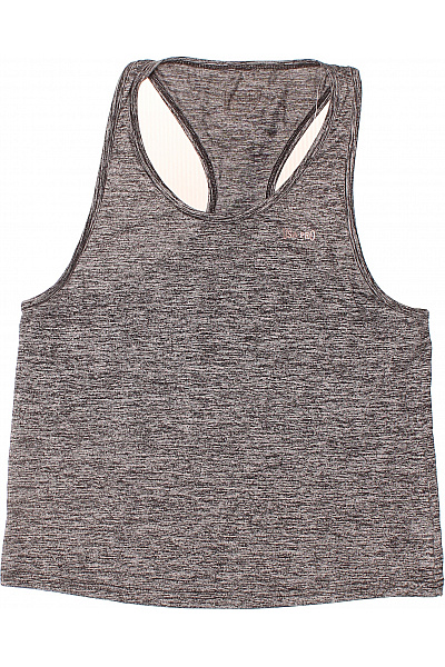 USA PRO Dámské šedé melange sportovní tílko fitness na cvičení racerback Vel. M | USA PRO | obrázek 2