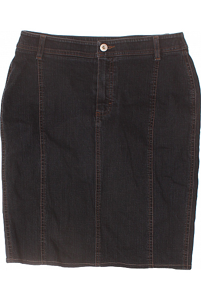 Marks & Spencer Dámská džínová sukně ke kolenům černá rovná Vel. 8 | Marks & Spencer | obrázek 2