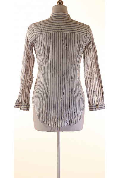 Dámská pruhovaná košilová halenka s dlouhým rukávem a límečkem Vel. M | Unimoda | obrázek 2