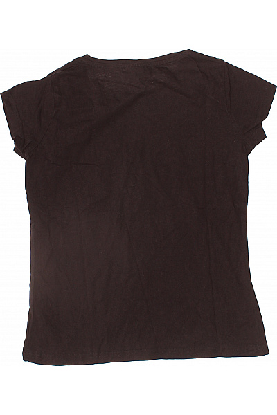 BELOVED Dámské hnědé tričko s krátkým rukávem a potiskem motýlů a nápisem Vel. M | BELOVED | obrázek 2