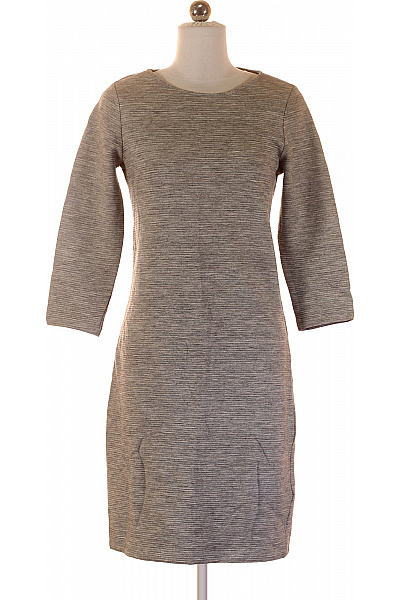 Street One  Šaty Pletené Šedé Second Hand Vel. 36