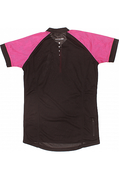 ALPINE PRO Dámské sportovní funkční tričko černé s růžovým potiskem na kolo Velikost M | ALPINE PRO | obrázek 2