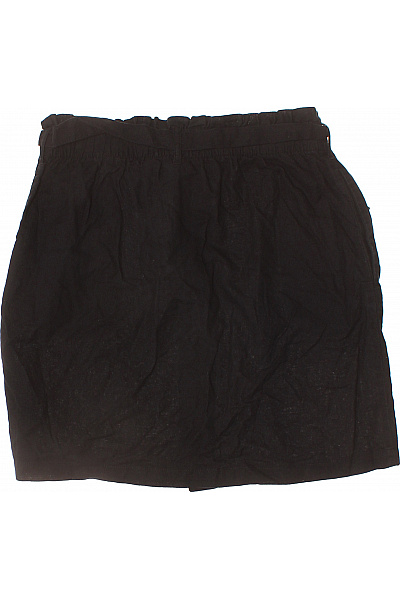 Esmara Dámská černá áčková sukně s knoflíky a páskem z lnu Velikost 44 | Esmara | obrázek 2