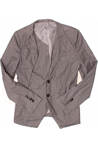 Pánské společenské sako šedé elegantní jednořadé moderní Vel. l | Unimoda | obrázek 2
