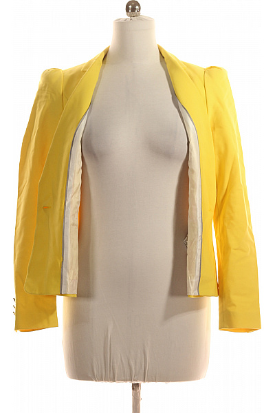 ZARA Dámské Sako Žluté Second hand Vel. L | ZARA | obrázek 4