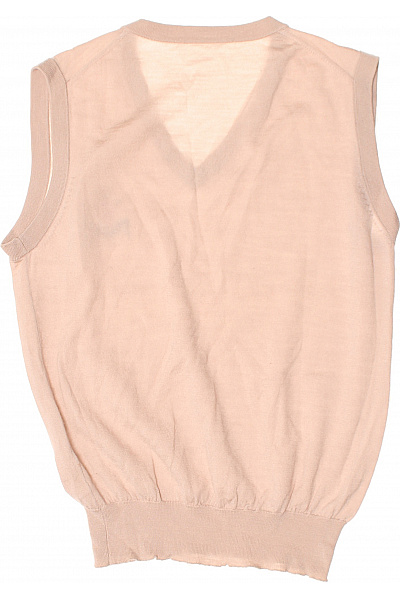 Dámská béžová pletená vesta Monte Carlo Golf Club V-výstřih Velikost 40 | Unimoda | obrázek 3