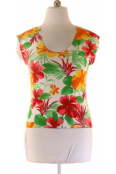 Dámské Tričko s Potiskem Barevné Second hand Vel. 48 | Unimoda | obrázek 2