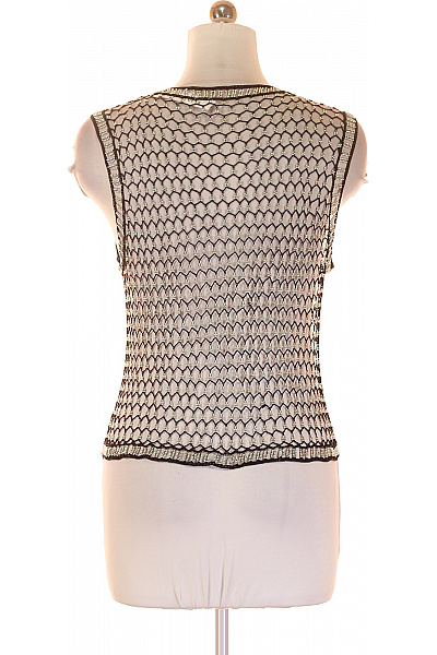 Dámská krátká černá korálková síťovaná vesta elegantní Vel. XS | Unimoda | obrázek 3