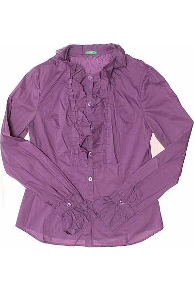 BENETTON Společenská Dámská Košile Fialová Vel. M | BENETTON | obrázek 2