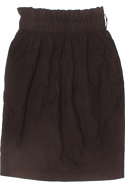 tonello Dámská hnědá balonová sukně s gumou v pase nabíraná Vel. XS | tonello | obrázek 2