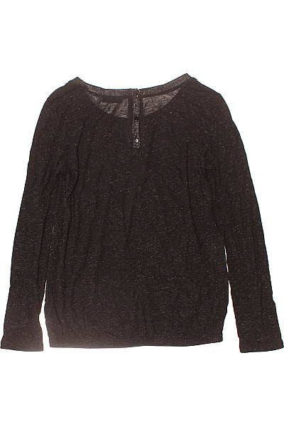 Tchibo Dámské černé tričko dlouhý rukáv třpytivé lodičkový výstřih Vel. S | Tchibo | obrázek 3