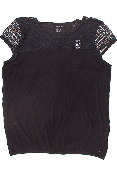 Esmara Dámské černé tričko krátký rukáv krajka basic Velikost M | Esmara | obrázek 2