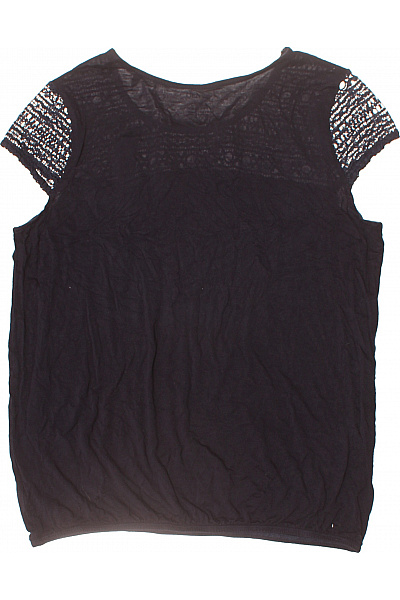 Esmara Dámské černé tričko krátký rukáv krajka basic Velikost M | Esmara | obrázek 3