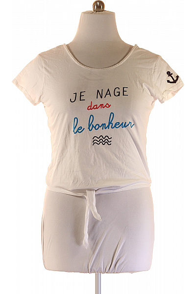 Dámské Tričko s Potiskem Bílé ETAM Vel. L | ETAM | obrázek 2