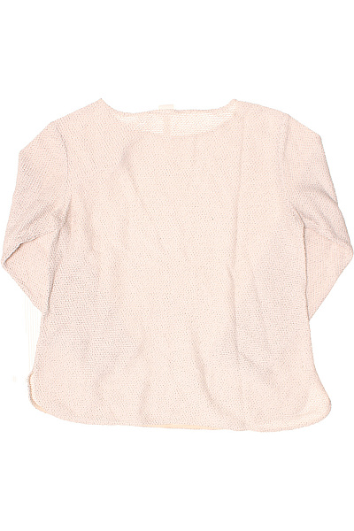 HM  Dámská pletená halenka dlouhý rukáv lodičkový výstřih béžová Velikost M | HM  | obrázek 3