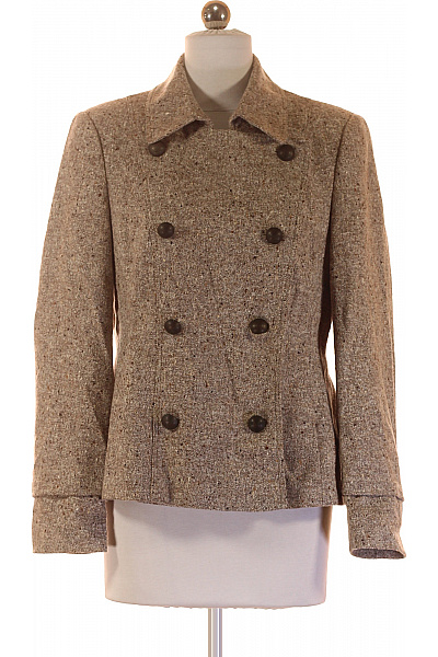 Krátký Dámský Kabát Vlněný Hnědý MADELEINE | MADELEINE | obrázek 2
