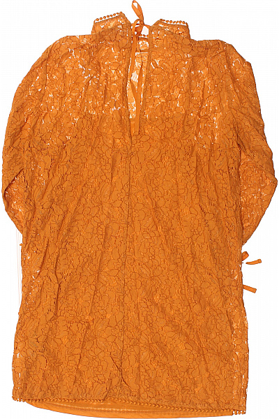  Šaty s Krajkou Oranžové Vel. 42 | HM  | obrázek 3