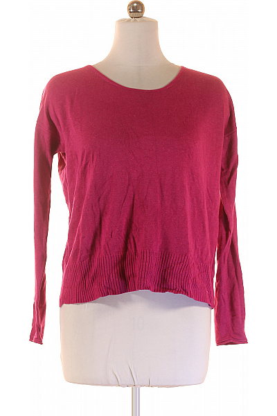 TOM TAILOR Dámský bavlněný růžový pulovr žebrovaný crop volný lehký Vel. M | TOM TAILOR | obrázek 2