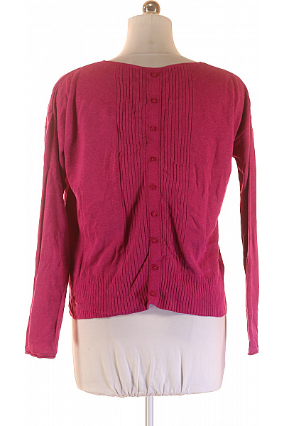 TOM TAILOR Dámský bavlněný růžový pulovr žebrovaný crop volný lehký Vel. M | TOM TAILOR | obrázek 3