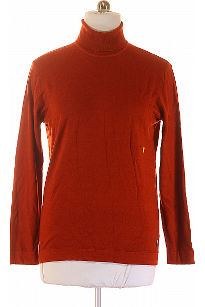 Pánský Svetr Vlněný Hnědý CINQUE Second Hand Vel. L