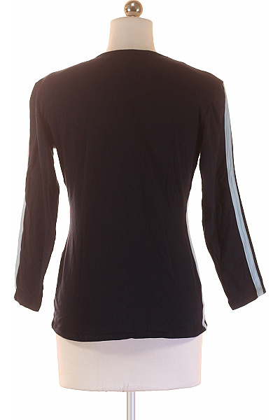 Jednoduché Dámské Tričko Modré Vel. S | Unimoda | obrázek 3