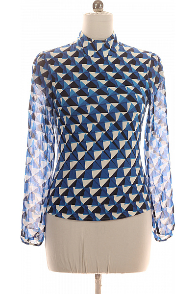 Karen Millen Vzorovaná  Halenka Modrá Second hand Vel. 40 | Karen Millen | obrázek 2