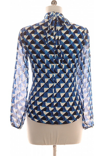 Karen Millen Vzorovaná  Halenka Modrá Second hand Vel. 40 | Karen Millen | obrázek 3