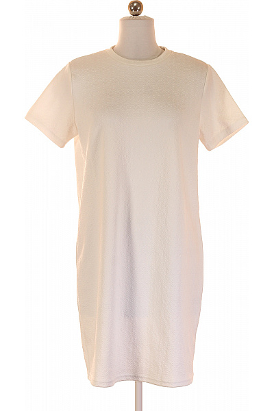 GATE  Mikinové Šaty Bílé Vel. 36