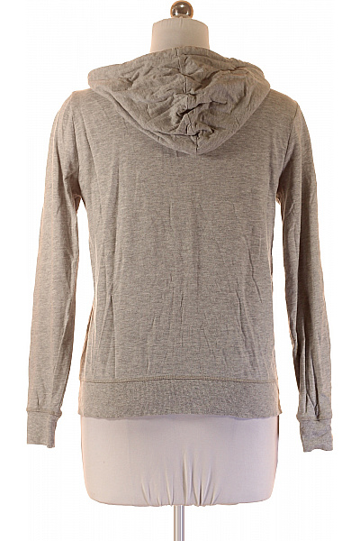 F&F Dámská šedá mikina s kapucí a zipem jednobarevná sportovní Velikost 40 | F&F | obrázek 3