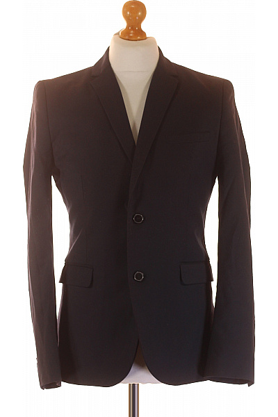 Pánské Sako Modré Vel.  48 | HM  | obrázek 2