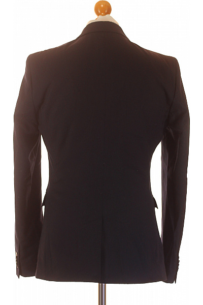 Pánské Sako Modré Vel.  48 | HM  | obrázek 3