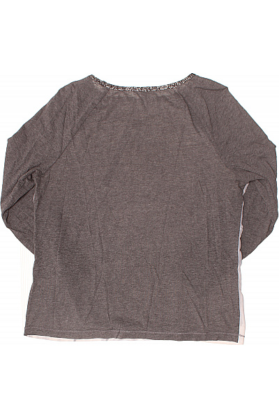 CHARLES VÖGELE Dámská šedá halenka s dlouhým rukávem a květinovým potiskem s kamínky Vel. M | CHARLES VÖGELE | obrázek 3