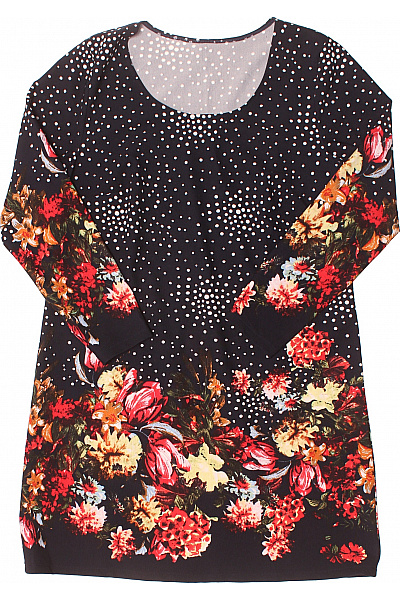  Šaty s Květinovým Potiskem Modré | Unimoda | obrázek 2