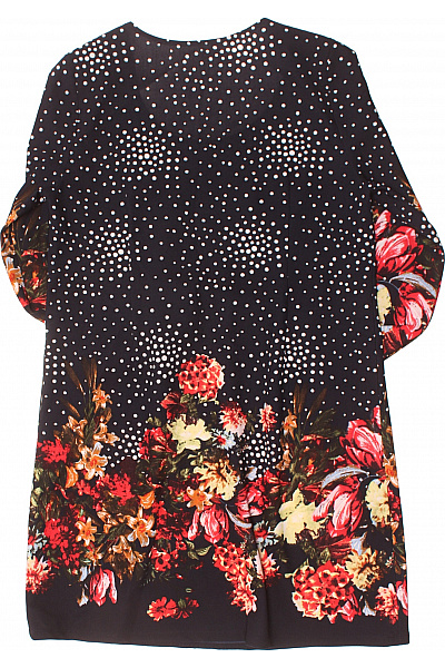  Šaty s Květinovým Potiskem Modré | Unimoda | obrázek 3