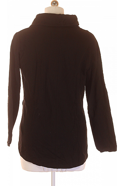 RAINBOW Dámská bavlněná mikina černá asymetrická na zip s kapucí Velikost 40/42 | RAINBOW | obrázek 3