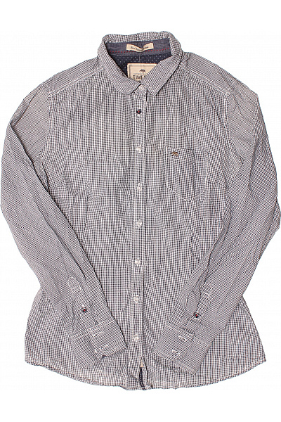 TIMEOUT BRAND Dámská Dlouhý Rukáv Košile Vzorovaná Slim Fit Ležérní Vel. M