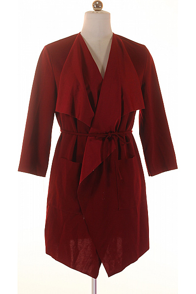 shein Dámský zavinovací kardigan bordó elegantní volný asymetrický Velikost m | shein | obrázek 2