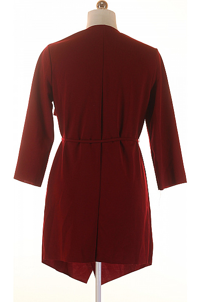 shein Dámský zavinovací kardigan bordó elegantní volný asymetrický Velikost m | shein | obrázek 3