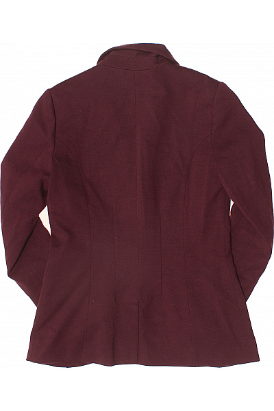 HM  Dámské vypasované společenské sako bordó polyester elegantní jednořadé Velikost 38 | HM  | obrázek 2