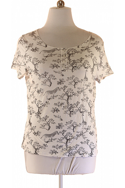 Dámské Tričko s Potiskem Bílé Vel. 44/46 | BODY FLIRT | obrázek 2