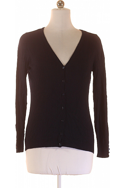 Orsay Dámský černý elegantní tenký kardigan s výstřihem do V na knoflíky Velikost M | Orsay | obrázek 2