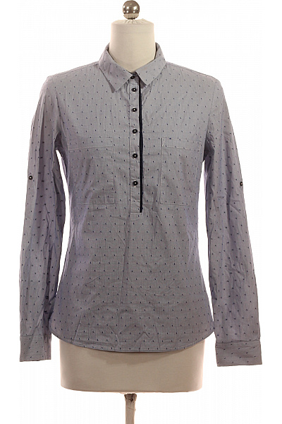 MANGO Vzorovaná  Halenka Modrá Second hand Vel. S | MANGO | obrázek 2