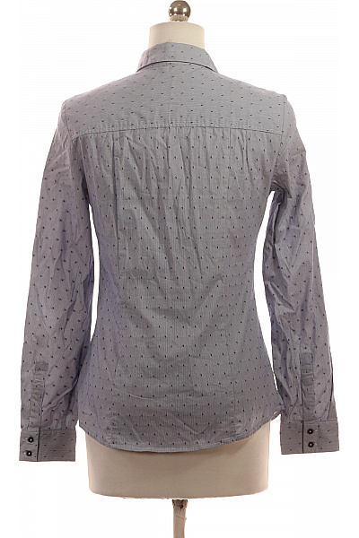 MANGO Vzorovaná  Halenka Modrá Second hand Vel. S | MANGO | obrázek 3