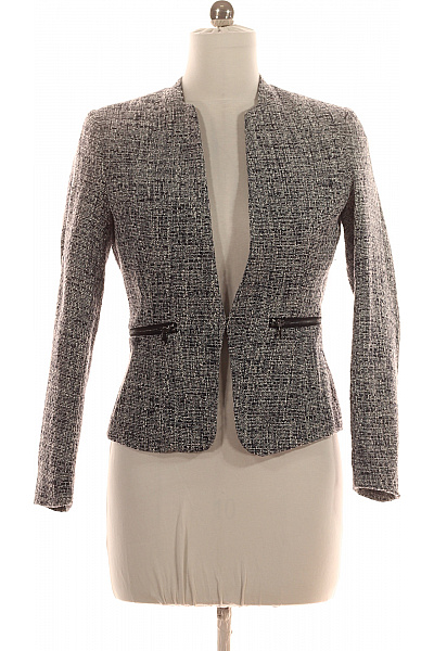 Dámské Sako Černobílý Vel.  38 | HM  | obrázek 2