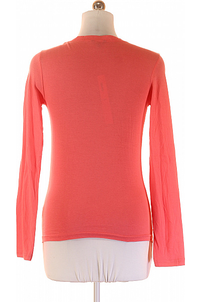 KENVELO Dámské tričko dlouhý rukáv korálové basic V-výstřih přiléhavé Velikost l | KENVELO | obrázek 3