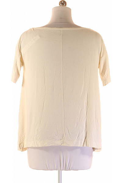 Dámské tričko béžové oversize s krátkým rukávem s potiskem Gout de Paris Velikost m | Unimoda | obrázek 3